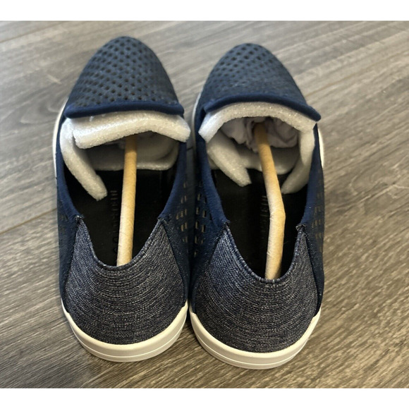 Lori Goldstein Loafer Li- Yori Dark Blue Denim Leather Size 5.5M Walking Comfort - Picture 4 of 6